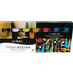 Atelier Interactive Fine Artists' Heavy Body Acrylic Tube Sets 7 x 80ml - Little Painter Art | Exploring the Endless Possibilities of Art| Pigment