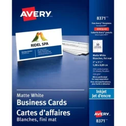 Avery Inkjet Business Cards 250pk Matte White - Little Painter Art | Exploring the Endless Possibilities of Art| Shop All