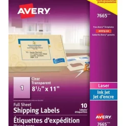 Avery Labels Clear Gloss Letter-Size 10 Sheets - Little Painter Art | Exploring the Endless Possibilities of Art| Shop All