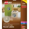 Avery Labels Kraft Round 2.5" Diameter 225/pk - Little Painter Art | Exploring the Endless Possibilities of Art| Shop All