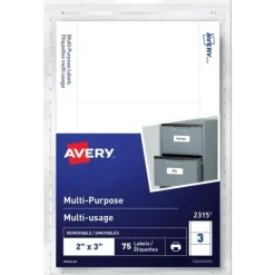 Avery Multi Purpose Labels White 2"x3" 75pk - Little Painter Art | Exploring the Endless Possibilities of Art| Shop All