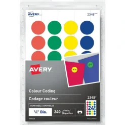 Avery Multi Purpose Round Labels Assorted Colours 3/4" - Little Painter Art | Exploring the Endless Possibilities of Art| Shop All
