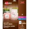 Avery Round Labels 2.5" Glossy White 90pk - Little Painter Art | Exploring the Endless Possibilities of Art| Shop All