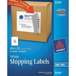 Avery Shipping Labels Full Sheet Letter-Size 25pk - Little Painter Art | Exploring the Endless Possibilities of Art| Shop All