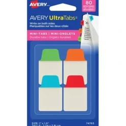 Avery Ultra Mini Tabs 1" x 1.5" Primary Colours 80pk - Little Painter Art | Exploring the Endless Possibilities of Art| Shop All