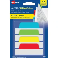 Avery Ultra Tabs 1" x 2.5" Primary Colours 48pk - Little Painter Art | Exploring the Endless Possibilities of Art| Shop All