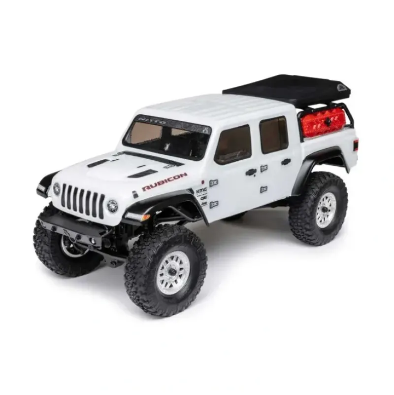 Axial 1/24 SCX24 Jeep JT Gladiator 4WD Rock Crawler Brushed RTR, White - Little Painter Art | Exploring the Endless Possibilities of Art| Brush