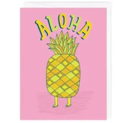 BadgeBomb Aloha Pineapple Greeting Card - Little Painter Art | Exploring the Endless Possibilities of Art| Shop All