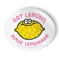 Badgebomb Big Sticker - Got Lemons, Made Lemonade - Little Painter Art | Exploring the Endless Possibilities of Art| Shop All