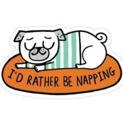 Badgebomb Big Sticker - I'd Rather Be Napping - Little Painter Art | Exploring the Endless Possibilities of Art| Shop All