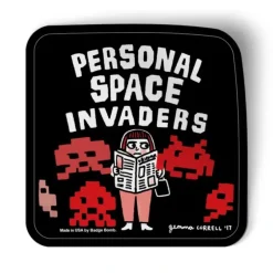Badgebomb Big Sticker - Personal Space Invaders - Little Painter Art | Exploring the Endless Possibilities of Art| Shop All