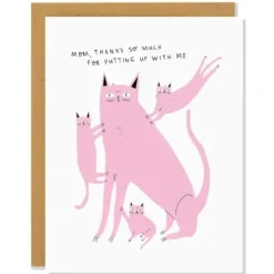 Badger & Burke Greeting Card - Mom, Thanks For Putting Up With Me - Little Painter Art | Exploring the Endless Possibilities of Art| Shop All