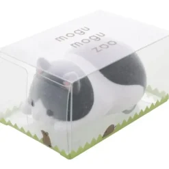 Bandai Namco Mogumogu Zoo Desk Cleaner - Grey/White Cat - Little Painter Art | Exploring the Endless Possibilities of Art| Brush