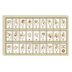 Beginagain Sign Language Alphabet Tiles 26pc - Little Painter Art | Exploring the Endless Possibilities of Art| Hot
