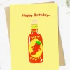 Big Moods Greeting Card - Happy Birthday Hot Stuff - Little Painter Art | Exploring the Endless Possibilities of Art| Hot