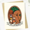 Big Moods Greeting Card - Cozy Birthday Squirrels - Little Painter Art | Exploring the Endless Possibilities of Art| Hot