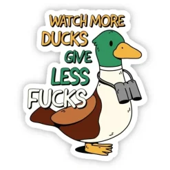 Big Moods Vinyl Sticker - "Watch More Ducks" - Little Painter Art | Exploring the Endless Possibilities of Art| Shop All