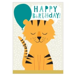 Birthday Greeting Card, Happy Birthday Tiger - Little Painter Art | Exploring the Endless Possibilities of Art| Shop All