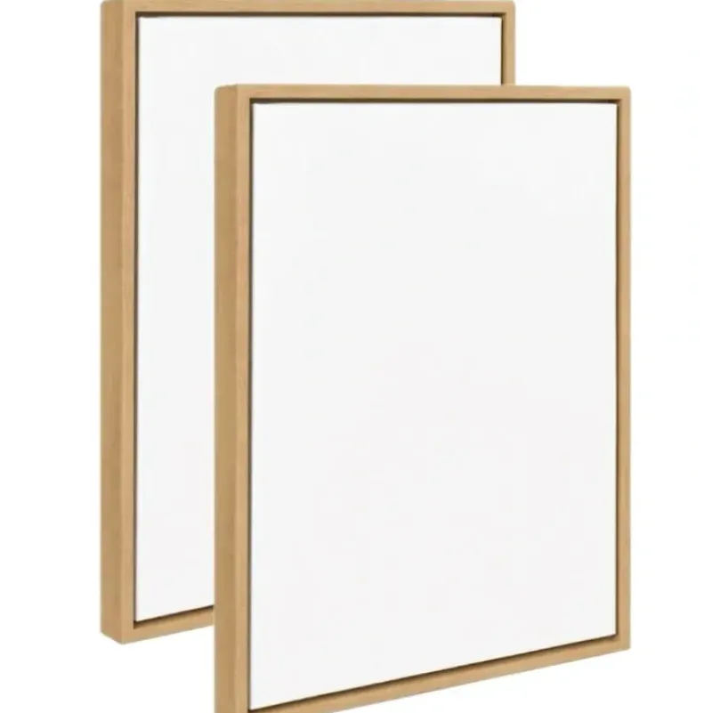 Blank Canvas & Floating Frame Set Bundles of 2PC - Little Painter Art | Exploring the Endless Possibilities of Art| Canvas