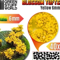 Blossom TUFTS - 6mm self-adhesive - YELLOW Flowers - Little Painter Art | Exploring the Endless Possibilities of Art| Shop All