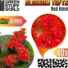 Blossom TUFTS - 6mm self-adhesive - RED Flowers - Little Painter Art | Exploring the Endless Possibilities of Art| Shop All