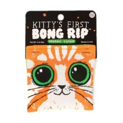 Blue Q Organic Catnip Cat Toy - Kitty's First Bong Rip - Little Painter Art | Exploring the Endless Possibilities of Art| Hot