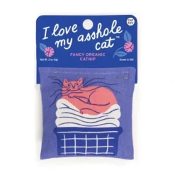 Blue Q Organic Catnip Cat Toy - I Love My A**Hole Cat - Little Painter Art | Exploring the Endless Possibilities of Art| Hot