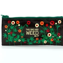 Blue Q Recycled Pencil Case - This Bag Has Weed In It - Little Painter Art | Exploring the Endless Possibilities of Art| Hot