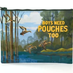 Blue Q Recycled Zipper Pouch - Boys Need Pouches Too - Little Painter Art | Exploring the Endless Possibilities of Art| Hot