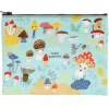 Blue Q Recycled Zipper Pouch - Cute 'Lil Mushrooms - Little Painter Art | Exploring the Endless Possibilities of Art| Hot
