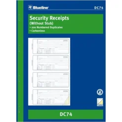 Blueline Security Receipts Book 10.9" x 8" - Little Painter Art | Exploring the Endless Possibilities of Art| Shop All