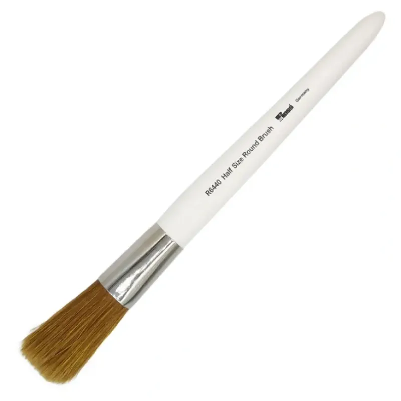 Bob Ross Half-Size Round Foliage Brush R6440 - Little Painter Art | Exploring the Endless Possibilities of Art| Brush