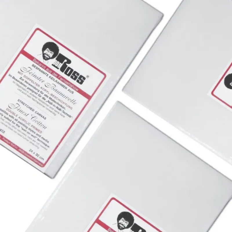 Bob Ross Standard Canvas - Packs of 2 - Little Painter Art | Exploring the Endless Possibilities of Art| Canvas