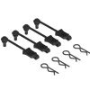 Body Clip Retainer 1/10 Scale Black (4) - Little Painter Art | Exploring the Endless Possibilities of Art| Shop All