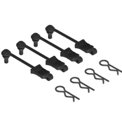 Body Clip Retainer 1/10 Scale Black (4) - Little Painter Art | Exploring the Endless Possibilities of Art| Shop All