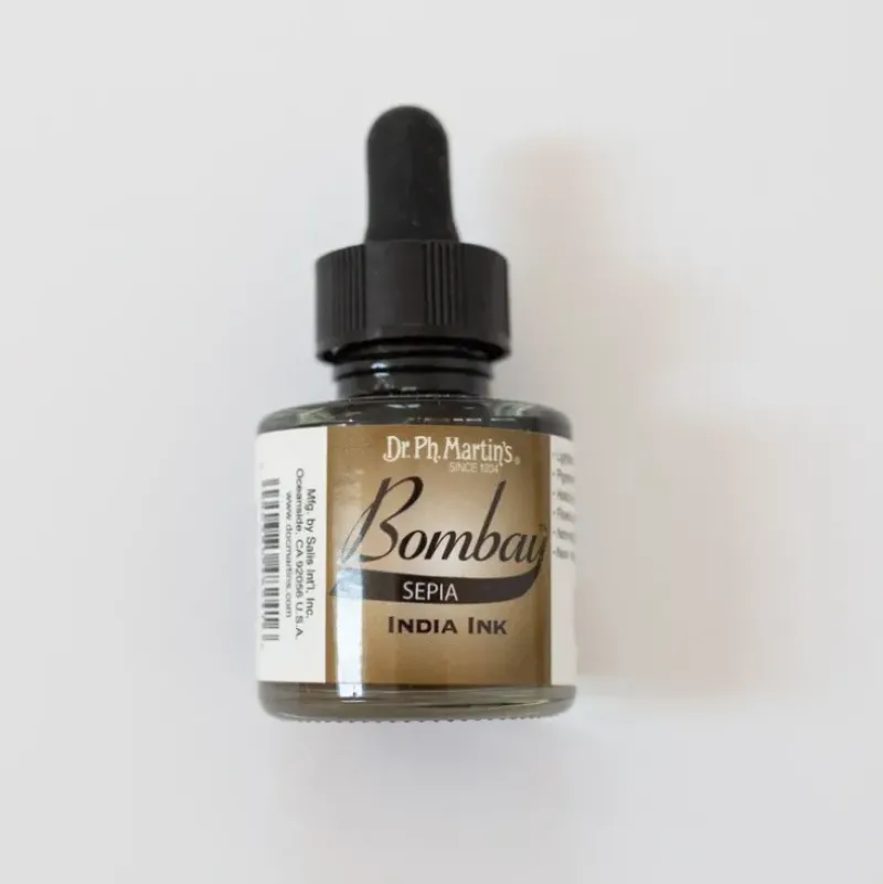 Bombay Ink Dr. Ph. Martin's Sepia - Little Painter Art | Exploring the Endless Possibilities of Art| Pigment