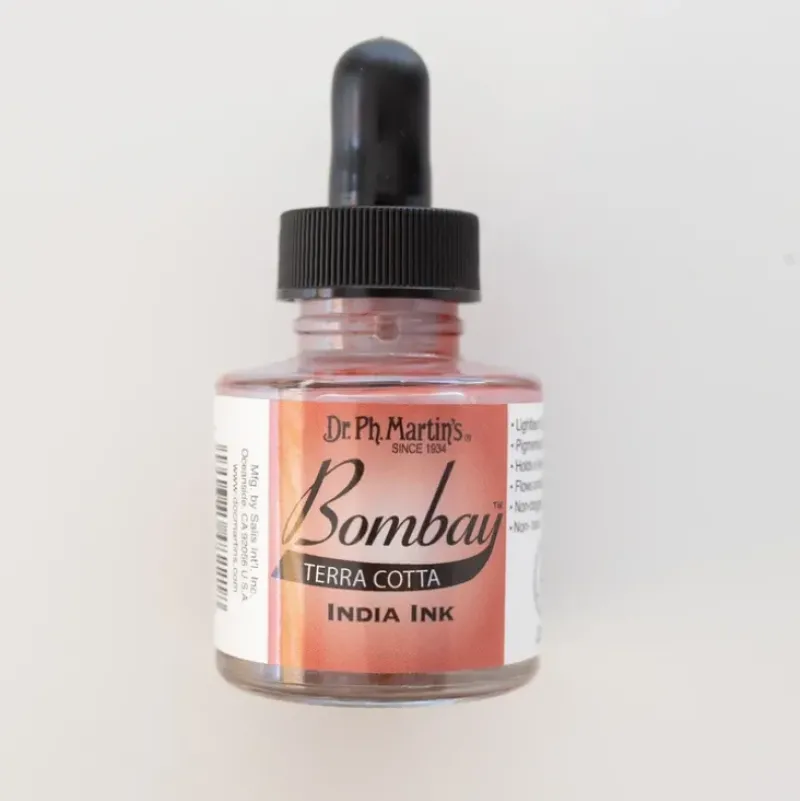 Bombay Ink Dr. Ph. Martin's Terra Cotta - Little Painter Art | Exploring the Endless Possibilities of Art| Pigment