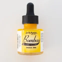 Bombay Ink Dr. Ph. Martin's Golden Yellow - Little Painter Art | Exploring the Endless Possibilities of Art| Pigment