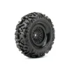 Booster 1/10 Crawler Tires Mounted on Black 1.9" Wheels, 12mm Hex (1 pair) - Little Painter Art | Exploring the Endless Possibilities of Art| Shop All