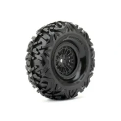 Booster 1/10 Crawler Tires Mounted on Black 1.9" Wheels, 12mm Hex (1 pair) - Little Painter Art | Exploring the Endless Possibilities of Art| Shop All