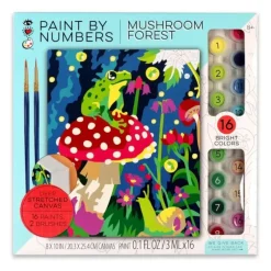 Bright Stripes iHeartArt Paint By Numbers - Mushroom Forest - Little Painter Art | Exploring the Endless Possibilities of Art| Canvas