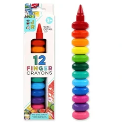 Bright Stripes iHeartArt Jr Finger Crayons 12pk - Little Painter Art | Exploring the Endless Possibilities of Art| Hot