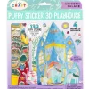 Bright Stripes Let's Craft Puffy Sticker 3D Playhouse - Unicorn Palace - Little Painter Art | Exploring the Endless Possibilities of Art| Hot