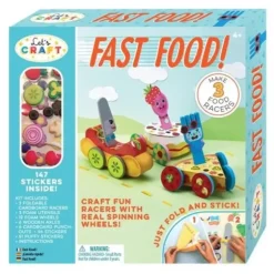 Bright Stripes Let's Craft Fast Food Racers Kit - Little Painter Art | Exploring the Endless Possibilities of Art| Shop All
