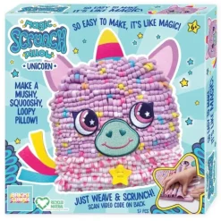 Bright Stripes Magic Scrunch Pillow - Unicorn - Little Painter Art | Exploring the Endless Possibilities of Art| Shop All