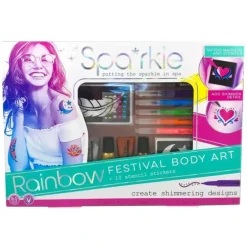 Bright Stripes Spa*rkle Rainbow Festival Body Art Kit - Little Painter Art | Exploring the Endless Possibilities of Art| Shop All