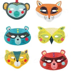 Broc' & Rolls Animal Masks 6pk - Little Painter Art | Exploring the Endless Possibilities of Art| Shop All