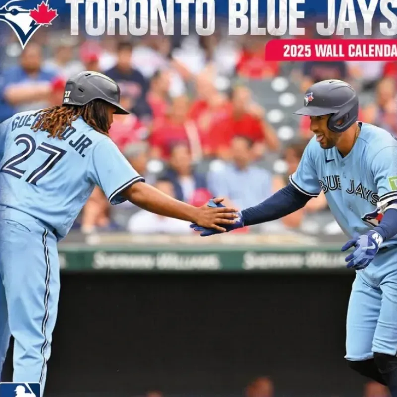 BrownTrout 2025 Wall Calendar - Toronto Blue Jays - Little Painter Art | Exploring the Endless Possibilities of Art| Hot