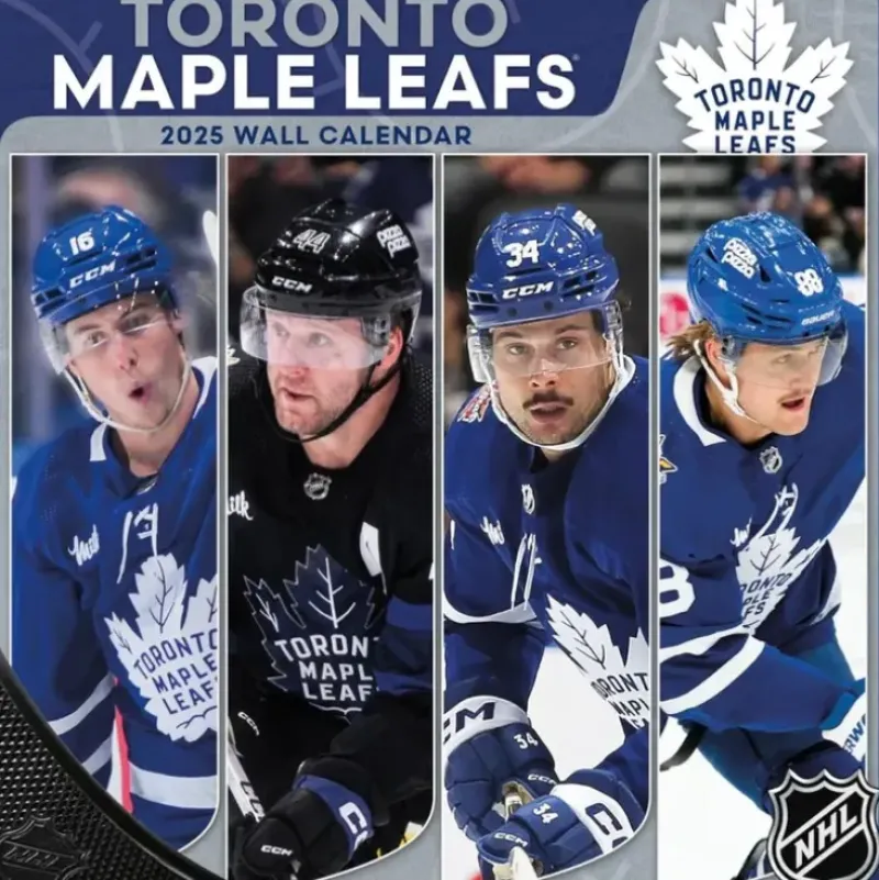 BrownTrout 2025 Wall Calendar - Toronto Maple Leafs - Little Painter Art | Exploring the Endless Possibilities of Art| Hot