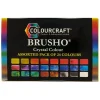 Brusho Starter Pack - Fixed Assortment 24 Colours - Little Painter Art | Exploring the Endless Possibilities of Art| Brush